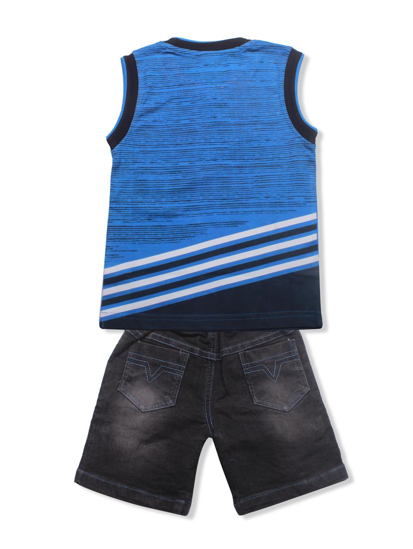blue cotton dungarees twin sets & dungree - 16945553 - Zoom Image - 2