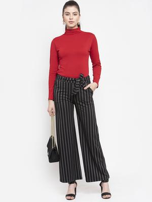 tie front striped palazzo - 16945589 - Standard Image - 4