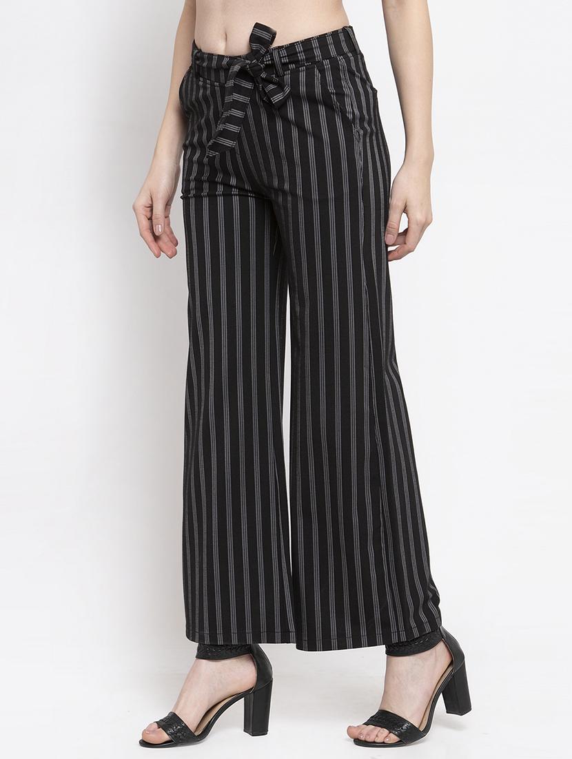 tie front striped palazzo - 16945589 - Zoom Image - 2