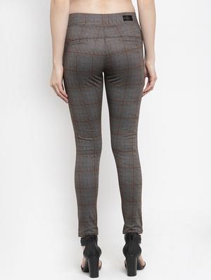 mid rise checkered jegging - 16945592 - Standard Image - 3