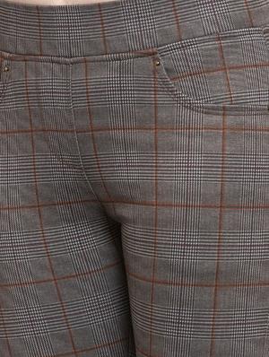 mid rise checkered jegging - 16945592 - Standard Image - 5