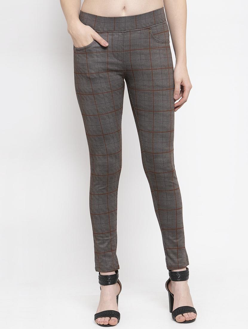 mid rise checkered jegging - 16945592 - Zoom Image - 1