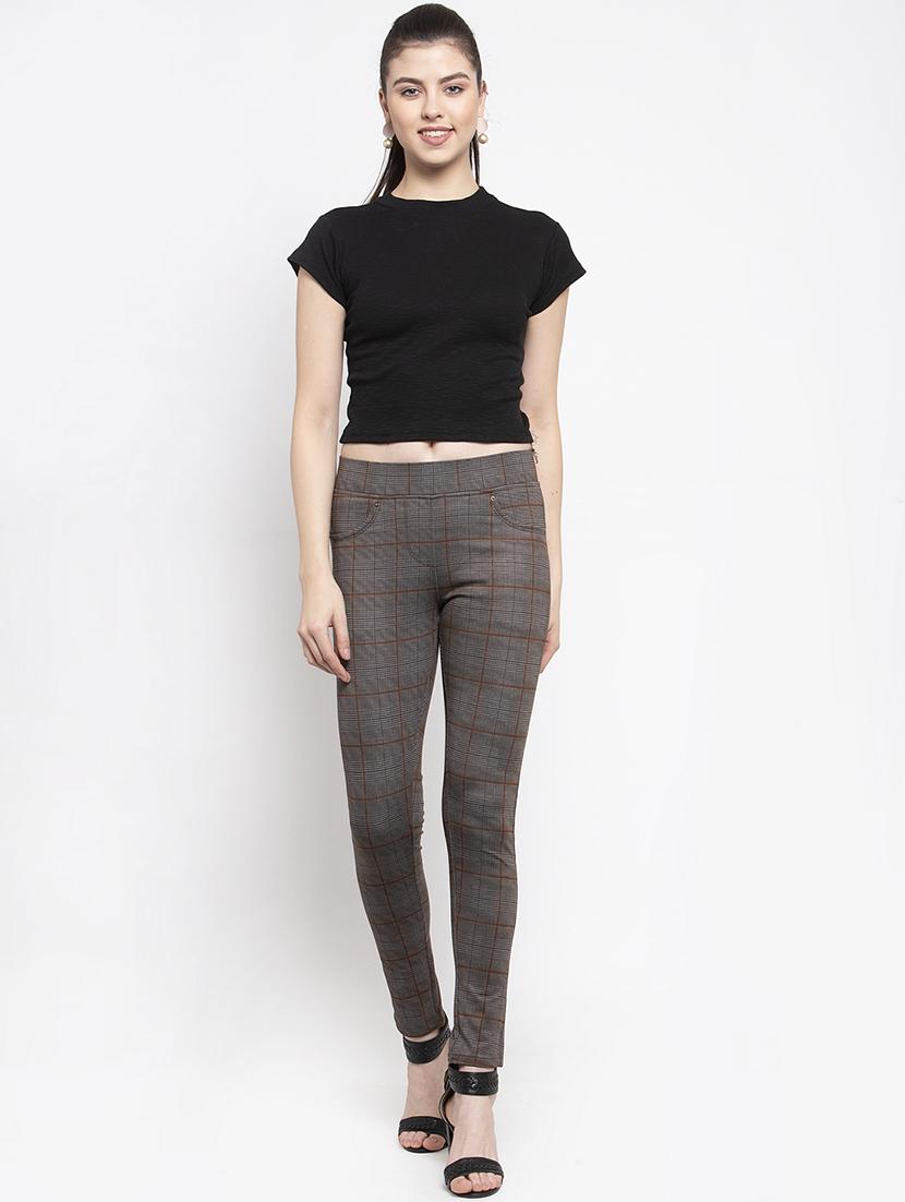 mid rise checkered jegging - 16945592 - Zoom Image - 4