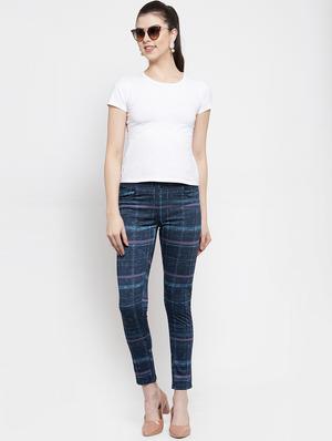 mid rise checkered jegging - 16945594 - Standard Image - 4