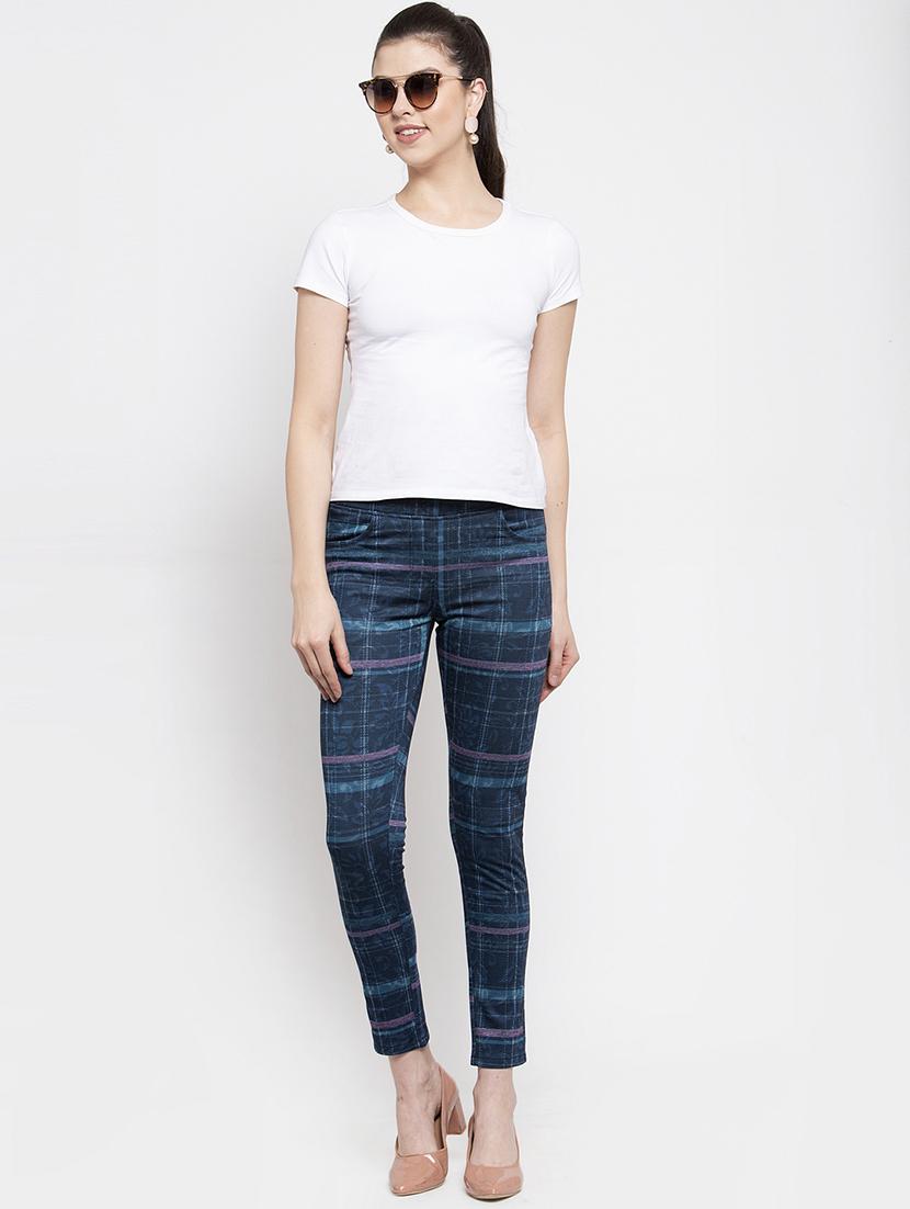 mid rise checkered jegging - 16945594 - Zoom Image - 4