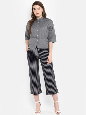 mid rise striped trouser - 16945755 - Standard Image - 4