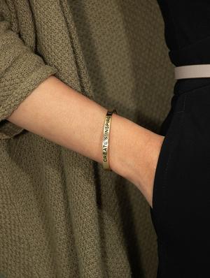 gold brass cuffs bracelet - 16945959 - Standard Image - 3