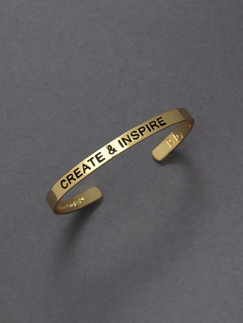 gold brass cuffs bracelet - 16945959 - Zoom Image - 1
