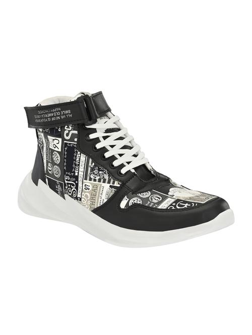black lace up sneakers - 16945979 - Standard Image - 1