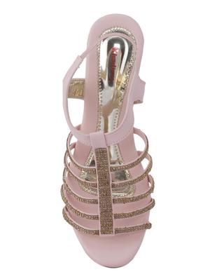 pink back strap wedges - 16947170 - Standard Image - 4