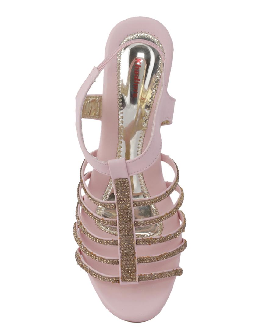 pink back strap wedges - 16947170 - Zoom Image - 4