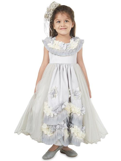 silver polyester frock - 16947333 - Standard Image - 1