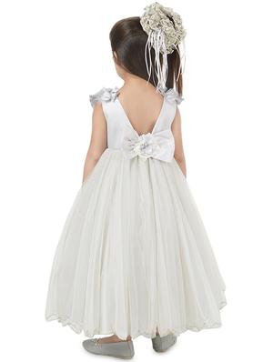 silver polyester frock - 16947333 - Standard Image - 3