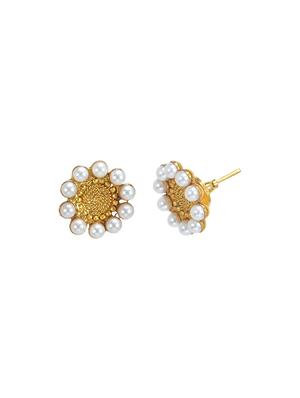 gold metal short necklace - 16947429 - Standard Image - 2