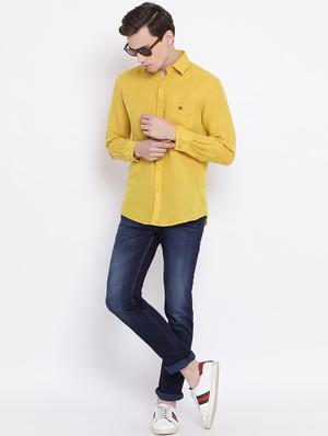 yellow printed casual shirt - 16947609 - Standard Image - 4