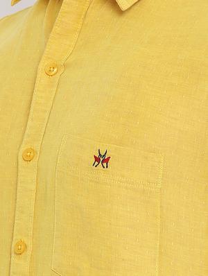 yellow printed casual shirt - 16947609 - Standard Image - 5