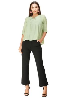 tie up neck peasant top - 16947673 - Standard Image - 4