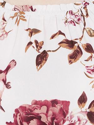 flutter sleeves floral flared dress - 16947695 - Standard Image - 4