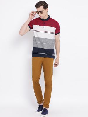 brown solid chinos - 16947763 - Standard Image - 5