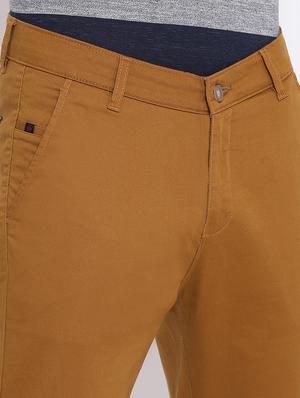 brown solid chinos - 16947763 - Standard Image - 6