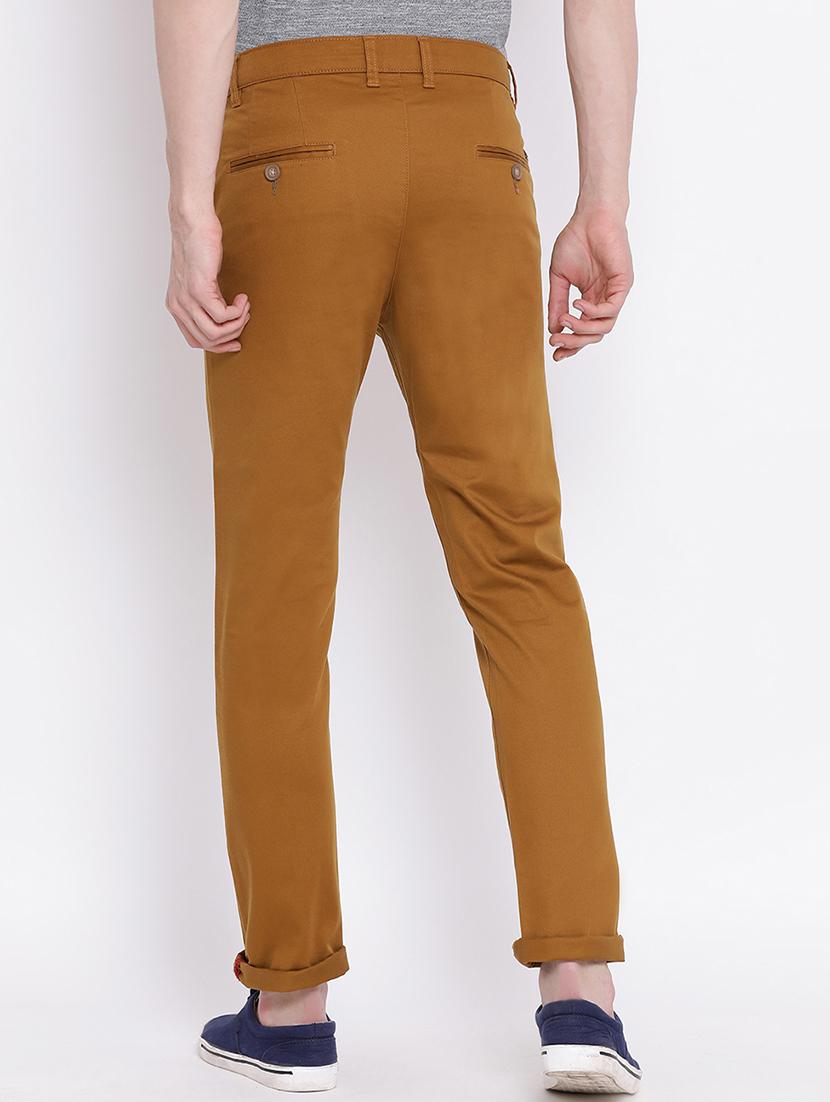 brown solid chinos - 16947763 - Zoom Image - 4