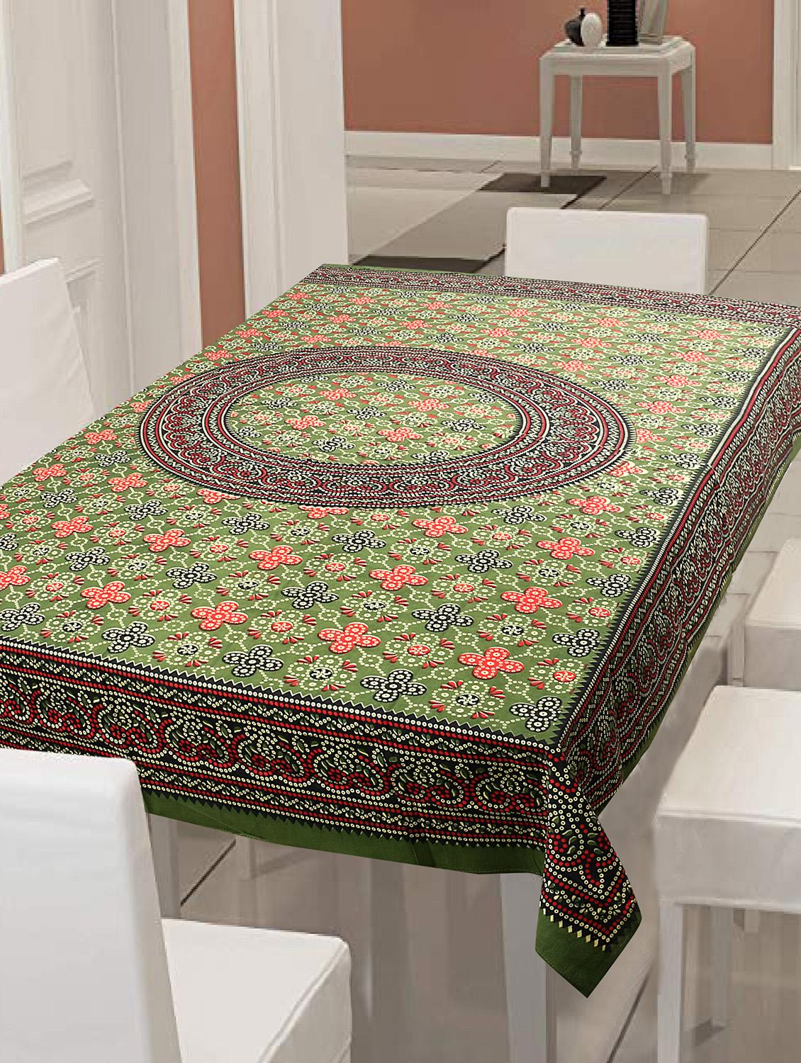 cotton jaipuri print 6 to 8 seater table cloth cover - 16947997 - Zoom Image - 1