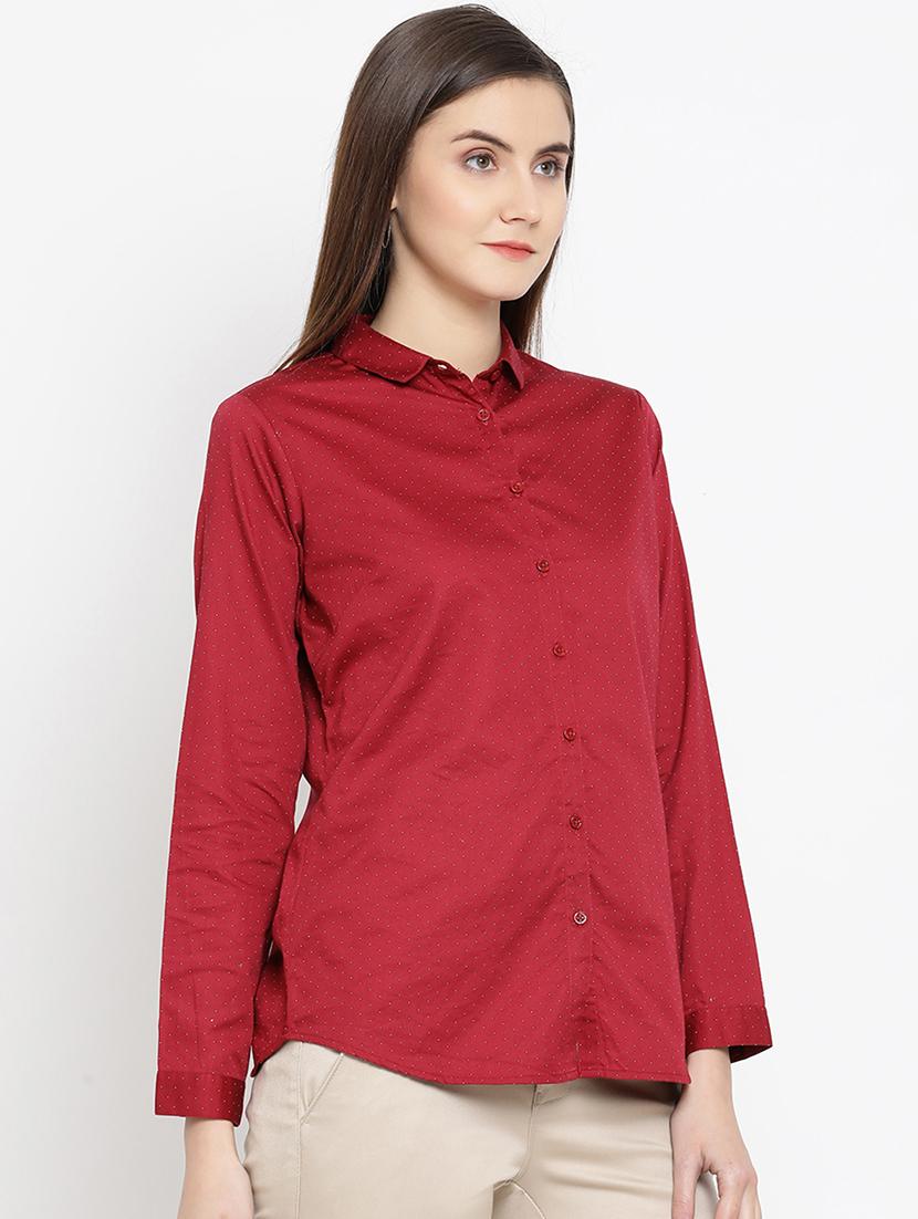 long sleeved polka dot shirt - 16948604 - Zoom Image - 3