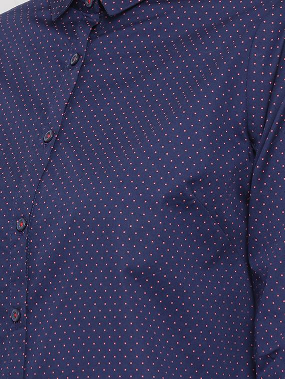 blue cotton polka dot shirt - 16948608 - Zoom Image - 6