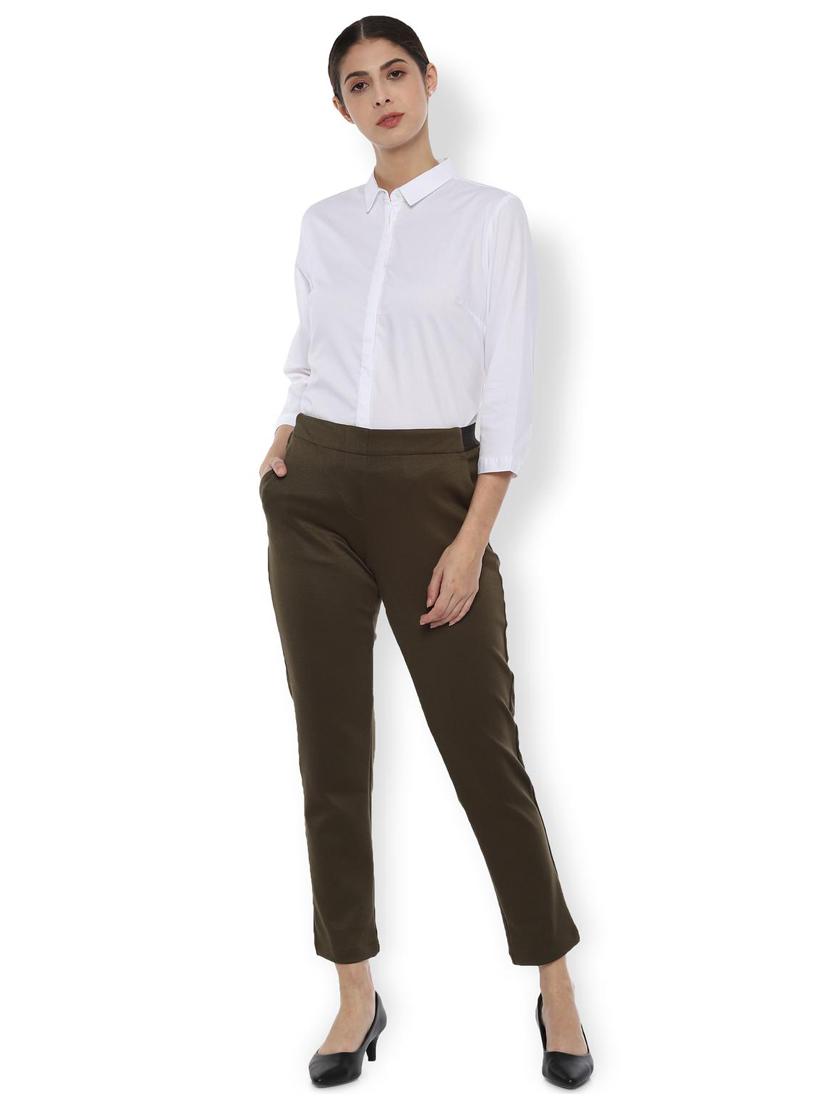 concealed placket solid shirt - 16948641 - Zoom Image - 3
