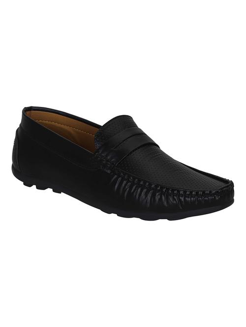 black slip on loafers - 16948791 - Standard Image - 1