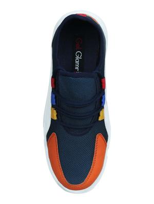 blue lace up sport shoes - 16948798 - Standard Image - 4