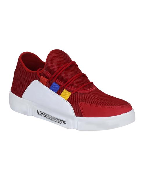 red lace up sport shoes - 16948799 - Standard Image - 1