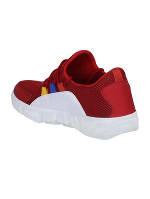 red lace up sport shoes - 16948799 - Standard Image - 3