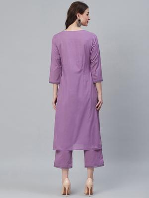 solid kurta palazzo set - 16949406 - Standard Image - 3