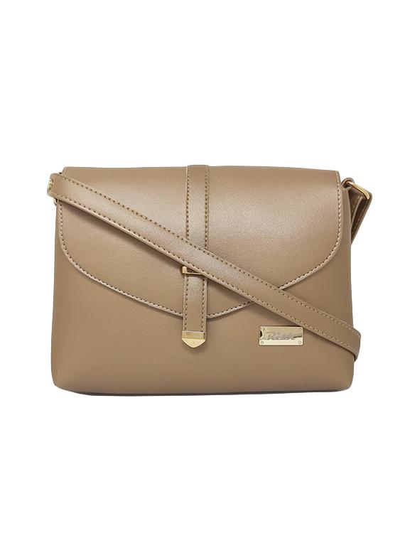 gold leatherette (pu) sling bag - 16949589 - Zoom Image - 1
