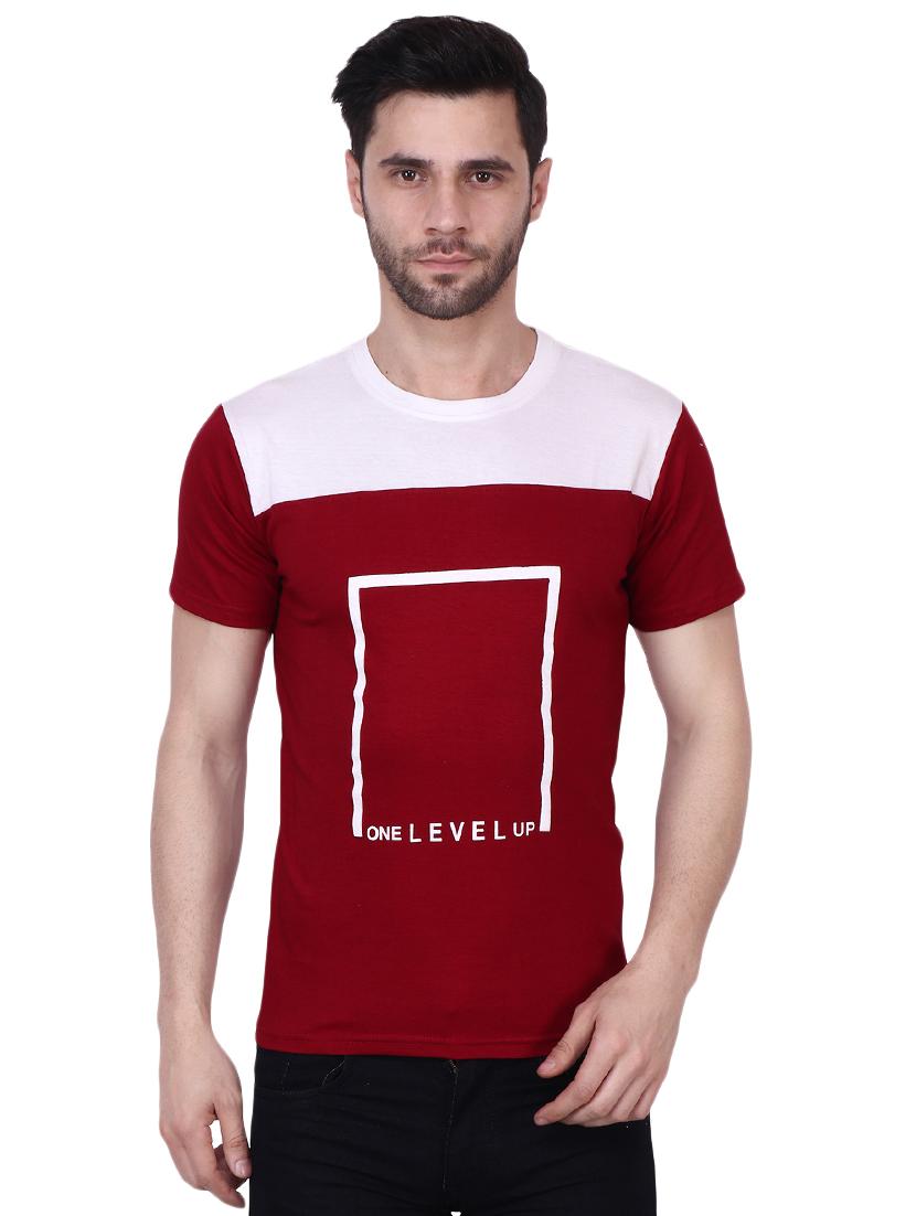 red printed cut & sew t-shirt - 16949696 - Zoom Image - 1
