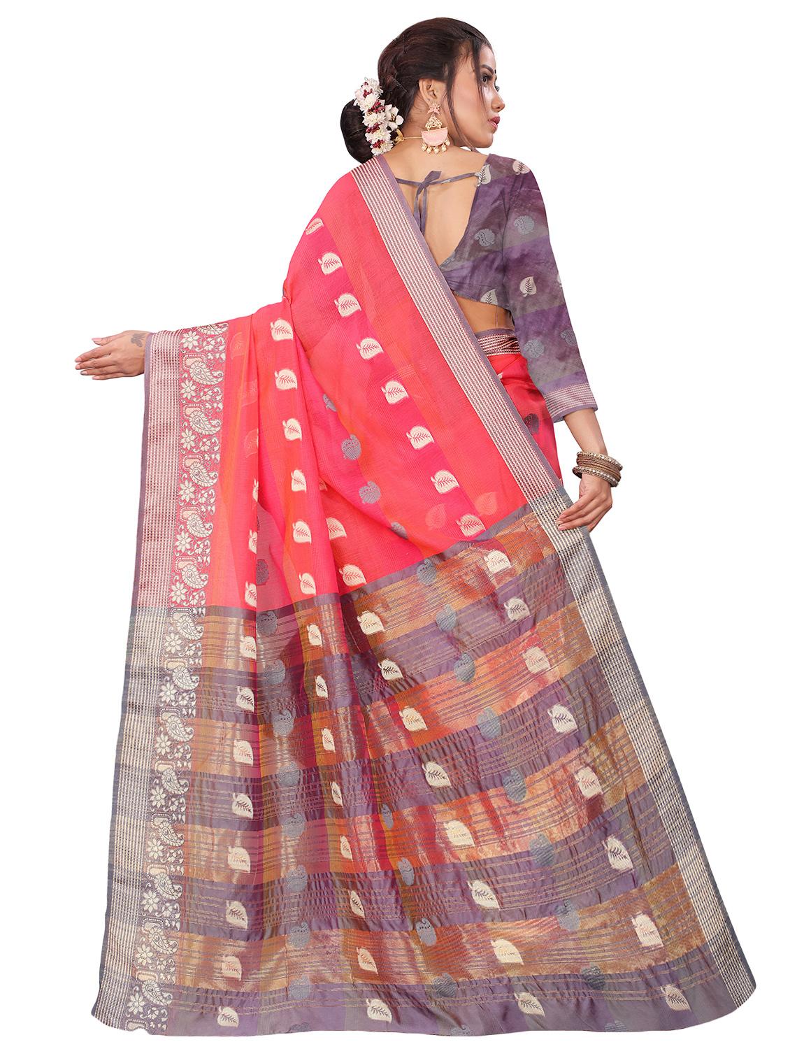 conversational banarasi saree with blouse - 16950531 - Zoom Image - 2