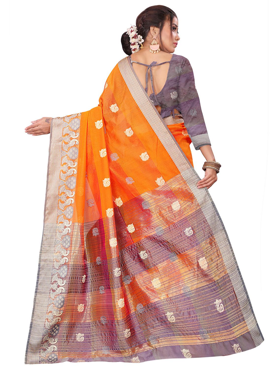 conversational banarasi saree with blouse - 16950532 - Zoom Image - 2