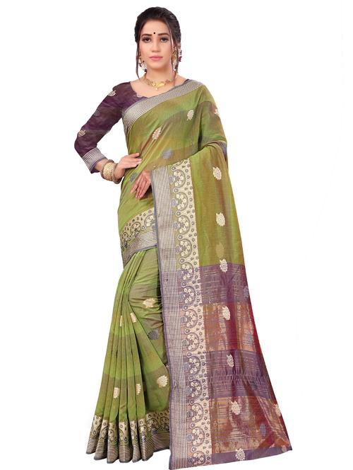 self design banarasi saree with blouse - 16950544 - Standard Image - 1