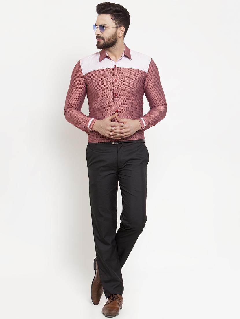 red self design casual shirt - 16950564 - Zoom Image - 4