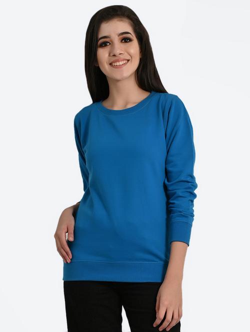 crew neck solid sweatshirt - 16950634 - Standard Image - 1