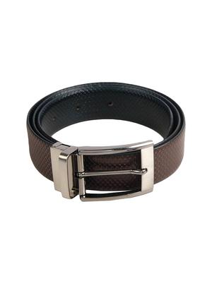 brown black leather belt - 16950650 - Standard Image - 4