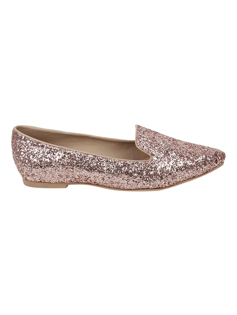 copper faux leather slip on ballerina - 16950792 - Zoom Image - 2