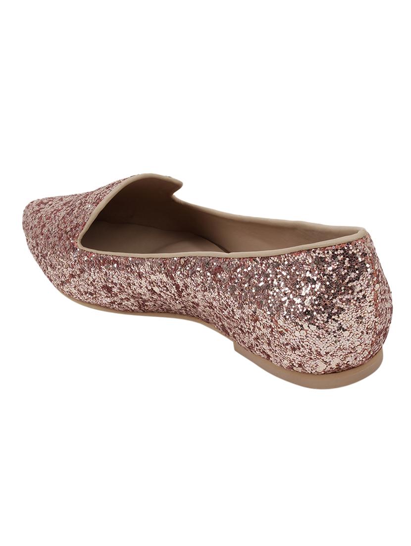copper faux leather slip on ballerina - 16950792 - Zoom Image - 3