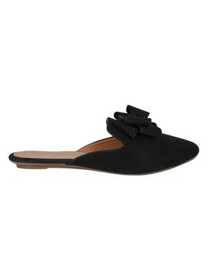 black leatherette mules sandals - 16950793 - Standard Image - 2