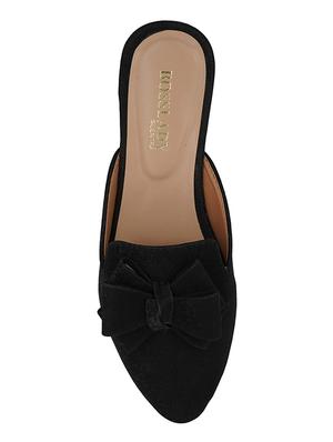 black leatherette mules sandals - 16950793 - Standard Image - 4