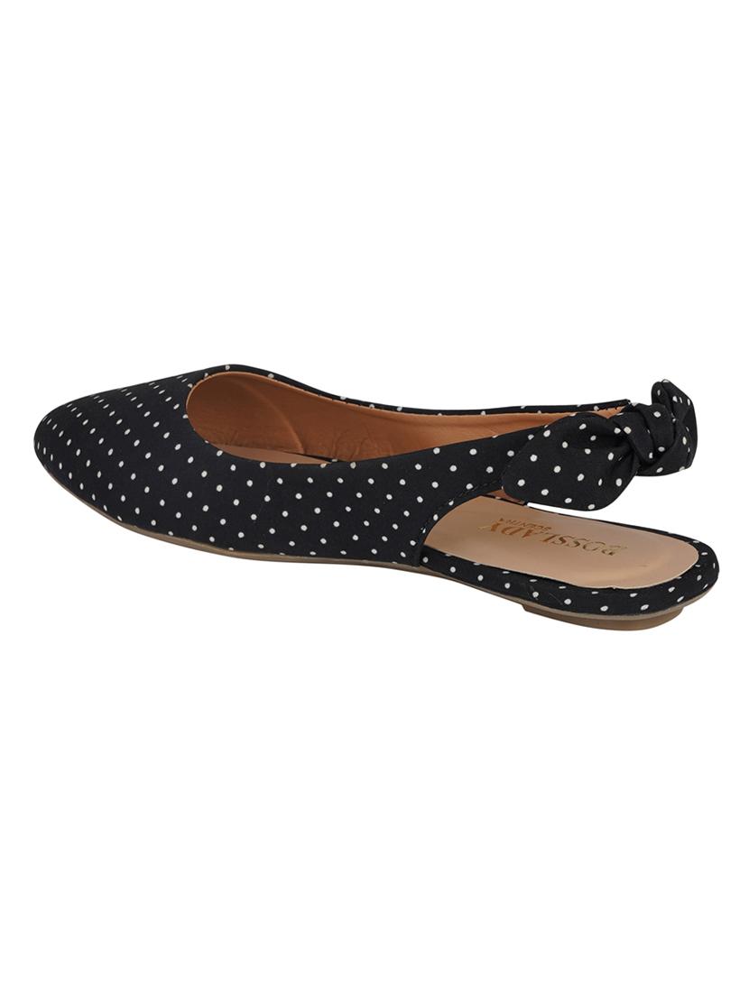 black synthetic back strap sandals - 16950799 - Zoom Image - 3