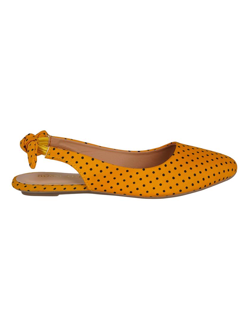 yellow leatherette back strap sandals - 16950801 - Zoom Image - 2