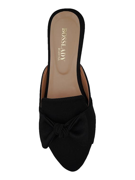 black synthetic mules sandals - 16950802 - Zoom Image - 4