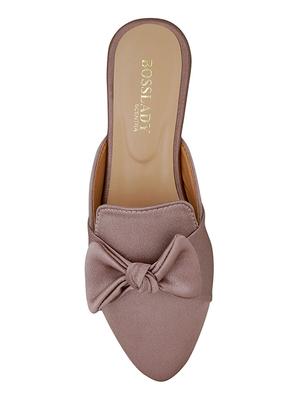 beige velvet mules sandals - 16950803 - Standard Image - 4